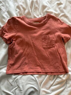 Madewell Short Sleeve Pocket Tee - Rust